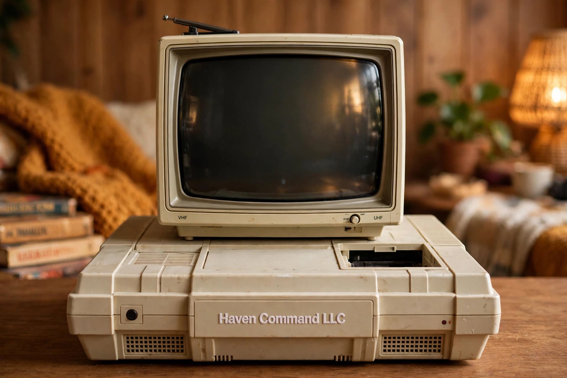 Retro game console with TV